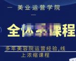 郑芳老师·网红美容院全套营销落地课程,多年美容院运营经验,线上浓缩课程-风淘社