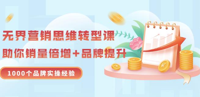 无界营销思维转型课:1000个品牌实操经验,助你销量倍增(20节视频)-风淘社