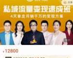 桔子会·私域流量变现速成班，4天拿走月销千万的变现方案 价值12800元-风淘社