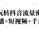 2022玩转抖音流量密码,(直播+短视频+千川)-风淘社