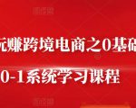 朱哥·玩赚跨境电商之0基础课程,0-1系统学习课程-风淘社