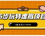 新手小白只需5步,即可玩转虚拟项目,0成本月入10000+【视频课程】-风淘社