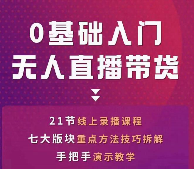 网红叫兽-抖音无人直播带货,一个人就可以搞定的直播带货实战课-风淘社