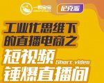 尼克派·工业化思维下的直播电商之短视频锤爆直播间，听话照做执行爆单-风淘社