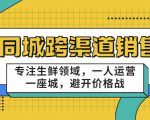 同城跨渠道销售,专注生鲜领域,一人运营一座城,避开价格战-风淘社