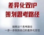 差异化双IP策划思考路径,解决短视频流量+变现问题(精华笔记)-风淘社