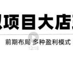 虚拟项目月入几万大店玩法分享,多店操作利润倍增(快速起店盈利)-风淘社