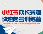 小红书成长赛道快速起号训练营,不露脸不写长文不拍视频,0粉丝冷启动变现之路-风淘社