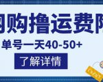 网购撸运费险项目,单号一天40-50+,实实在在能够赚到钱的项目【详细教程】-风淘社