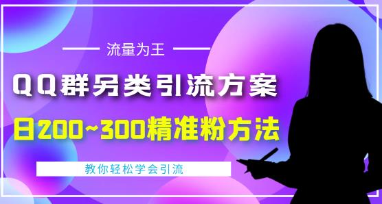 价值888的QQ群另类引流方案,半自动操作日200~300精准粉方法【视频教程】-风淘社