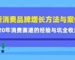 新消费品牌增长方法与案例精华课:20年消费赛道的经验与坑全收录-风淘社