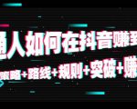 普通人如何在抖音赚到钱:策略 路线 规则 突破 赚钱(10节课)-风淘社