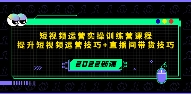 2022短视频运营实操训练营课程,提升短视频运营技巧+直播间带货技巧-风淘社