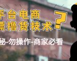 外面收费2980的全平台电商白嫖撸货技术(仅揭秘勿操作-商家防范必看)-风淘社