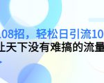 引流108招，轻松日引流100+人，让天下没有难搞的流量-风淘社