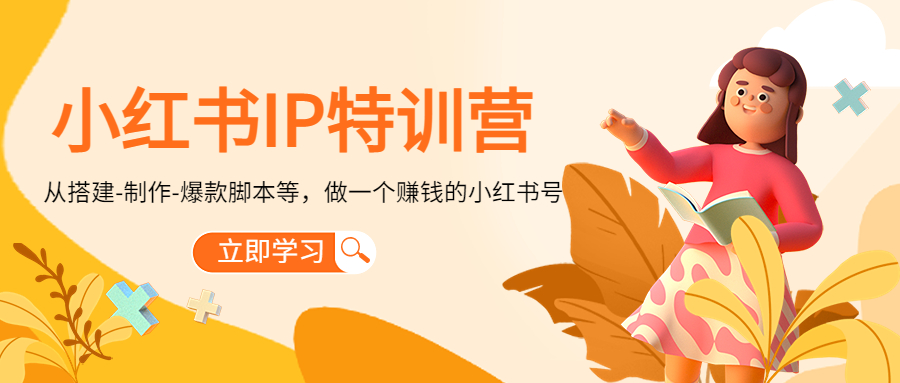 小红书IP特训营:从搭建-制作-爆款脚本等等,做一个赚钱的小红书号-风淘社