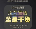 胡子哥·汽车自媒体运营实操课,汽车新媒体二手车短视频运营教程-价值8888元-风淘社