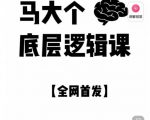 马大个·底层逻辑课，51节底层逻辑智慧课-价值1980元-风淘社