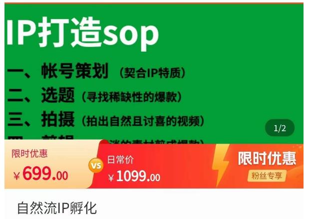 瑶瑶·自然流IP孵化,系统掌握IP孵化全流程,也能学到选题,剪辑,账号运营经验-风淘社