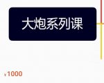 大炮拼多多运营系列课,各类玩法合集,拼多多运营玩法实操-风淘社