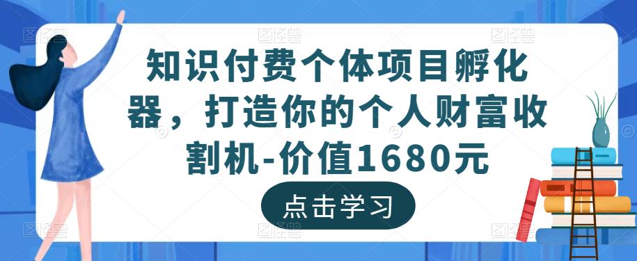 知识付费个体项目孵化器，打造你的个人财富收割机-价值1680元-风淘社