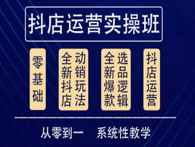 他创传媒·抖音小店系统运营实操课,从零到一系统性教学,抖店日出千单保姆级讲解-风淘社