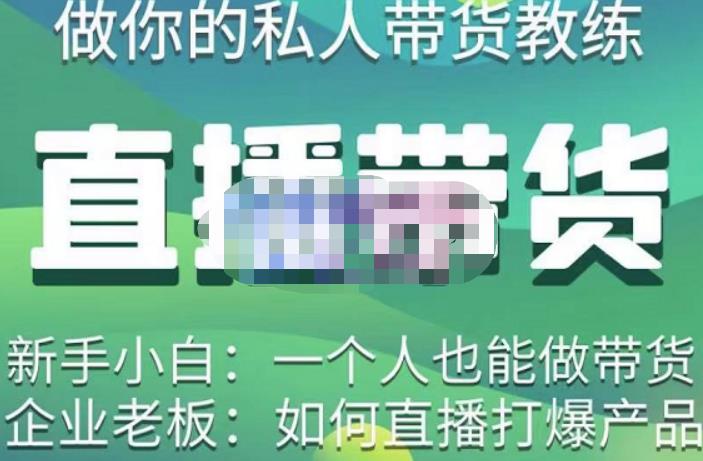 硬核传媒·直播带货(私人教练),实操实战教学,通俗易懂,学完后新手小白一个人也能做带货-风淘社