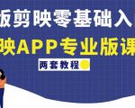 电脑版剪映零基础入门教程+剪映APP专业版课程(两套教程)-风淘社