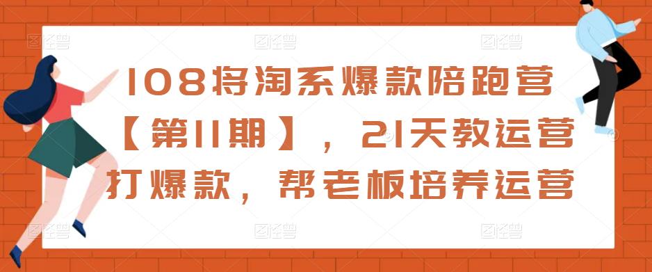 108将淘系爆款陪跑营【第11期】,21天教运营打爆款,帮老板培养运营-风淘社