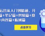 小红书电商运营从入门到精通,开店篇+选品篇+笔记篇+剪辑篇+赛道篇+内容篇+私域篇-风淘社