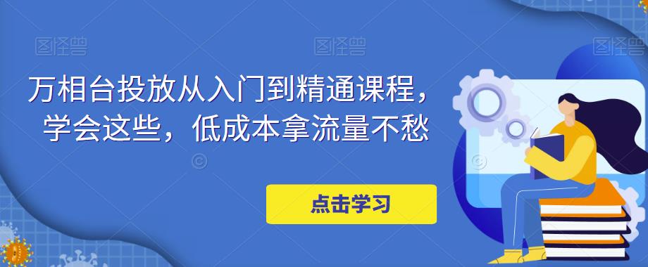 万相台投放从入门到精通课程，学会这些，低成本拿流量不愁-风淘社