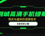 同城高清手机绿幕，直播间现实与虚拟的混搭技术，老板商家必看！-风淘社