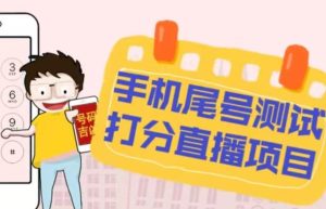 最新抖音爆火的手机尾号测试打分无人直播项目，轻松日赚几百+【打分脚本+详细教程】-风淘社