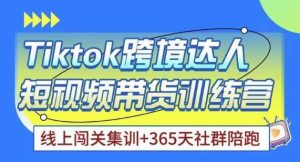 Tiktok海外精选联盟短视频带货百单训练营,带你快速成为Tiktok带货达人-风淘社