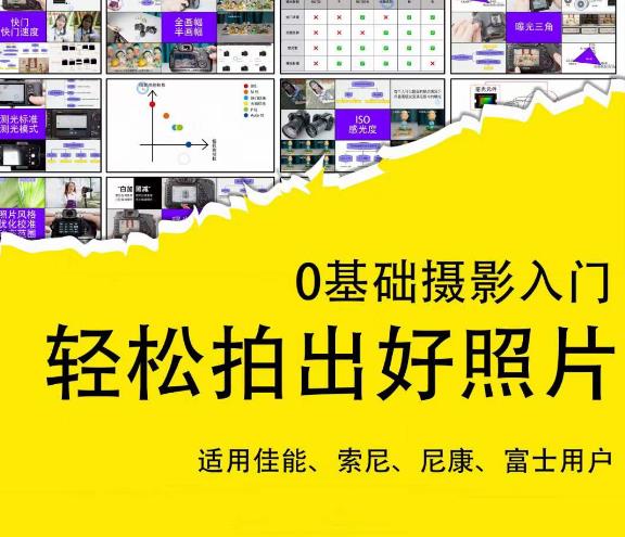 0基础摄影入门，轻松拍出好照片（适用佳能、索尼、尼康、富士用户）-风淘社
