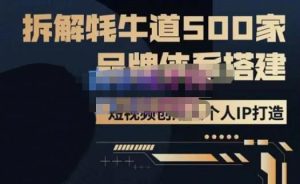 牛牛·500家餐饮品牌搭建&短视频深度解析,拆解牦牛道500家品牌体系搭建-风淘社