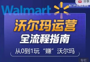 沃尔玛店铺前期运营从零到一最全指南，全面挖掘沃尔玛入门盲区，深度打造新手实操技巧-风淘社