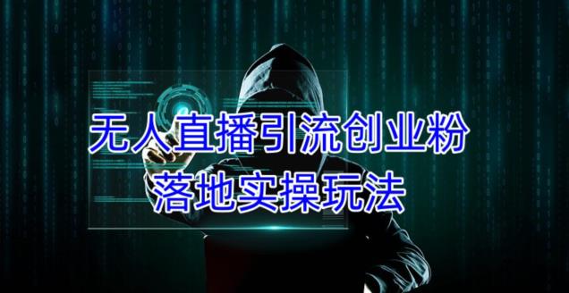 外面收费3980的无人直播引流创业粉落地实操玩法,单日引100+精准创业粉-风淘社