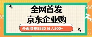 3月最新京东企业购教程，小白可做单人日利润500+撸货项目（仅揭秘）-风淘社
