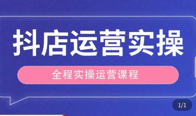抖店运营全程实操教学课,实体店老板想转型直播带货,想从事直播带货运营,中控,主播行业的小白-风淘社
