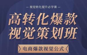 高转化爆款视觉策划班,电商爆款视觉公式,视觉转化提升必学课-风淘社
