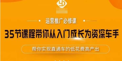 35节课程带你从入门成长为资深车手,让系统学习直通车成为可能,帮你实现直通车的低花费高产出-风淘社