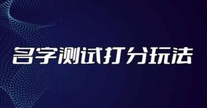 最新抖音爆火的名字测试打分无人直播项目，轻松日赚几百+【打分脚本+详细教程】-风淘社