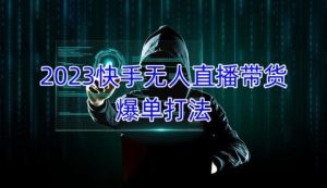 2023快手无人直播带货爆单教程,正规合法,长期稳定,可批量放大操作-风淘社