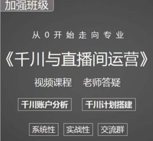 阳光哥·千川图文与直播间运营,从0开始走向专业,包含千川短视频图文、千川直播间、小店随心推-风淘社