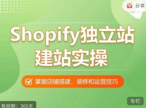 Shopify独立站建站实操课,从0-1手把手教你搭建一个高质量的独立站-风淘社