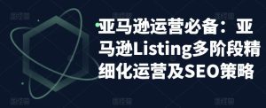 亚马逊运营必备:亚马逊Listing多阶段精细化运营及SEO策略-风淘社