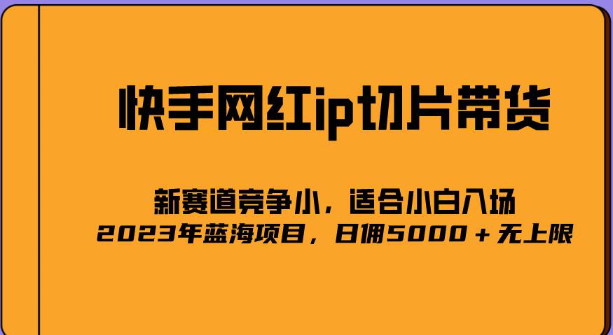 2023爆火的快手网红IP切片,号称日佣5000+的蓝海项目,二驴的独家授权-风淘社
