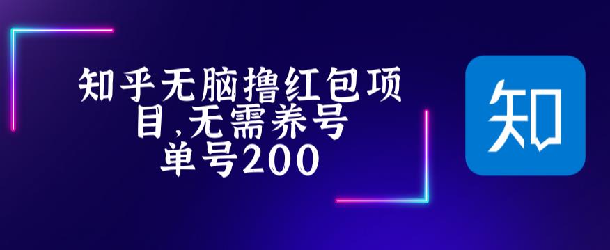 最新知乎撸红包项长久稳定项目,稳定轻松撸低保【详细玩法教程】-风淘社