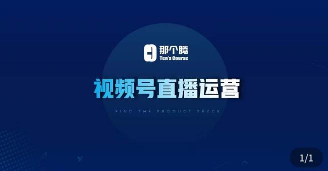 那个腾·视频号直播运营，​视频号直播推流逻辑/流量渠道解析/直播起号攻略/直播实操技巧-风淘社